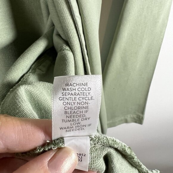 J. Jill Pure Jill Limestone Green Organic Cotton‎ Cardigan Pockets NWT SZ PM - Picture 9 of 9